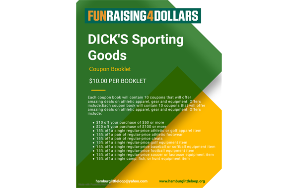 DICK'S Coupon Booklets for sale 
